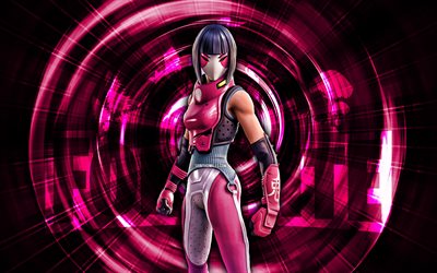 bachii, 4k, roxo abstrato de fundo, fortnite, resumo raios, bachii skin, fortnite bachii skin, fortnite personagens, bachii fortnite