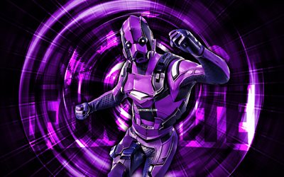 Dark Vertex, 4k, violet abstract background, Fortnite, abstract rays, Dark Vertex Skin, Fortnite Dark Vertex Skin, Fortnite characters, Dark Vertex Fortnite