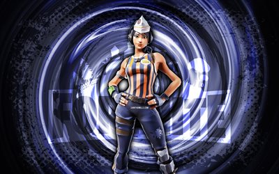 4k, sizzle sgt, fortnite, azul grunge espiral de fundo, sizzle sgt skin, sizzle sgt fortnite personagem, sizzle sgt fortnite, personagens de fortnite, arte grunge