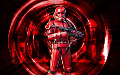 sith trooper, 4k, sfondo astratto rosso, fortnite, raggi astratti, sith trooper skin, fortnite sith trooper skin, personaggi fortnite, sith trooper fortnite