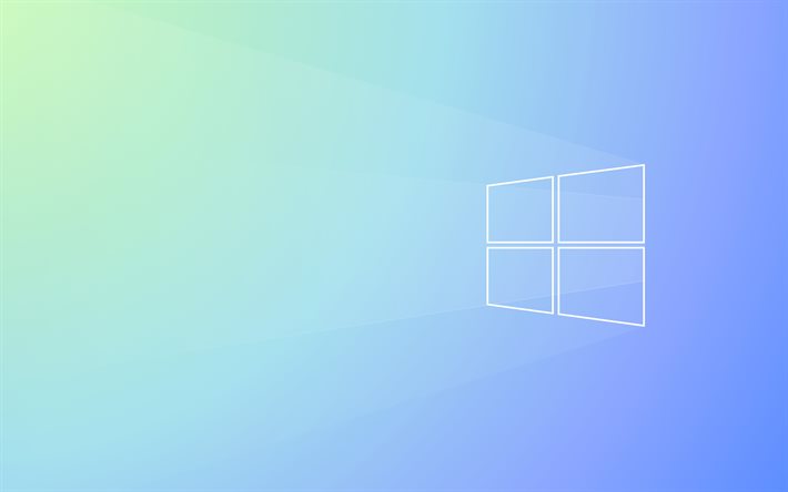 Windows 11 logo, 4k, blue backgrounds, creative, Microsoft, Windows 11 blue logo, minimalism, Windows 11, Microsoft Windows 11