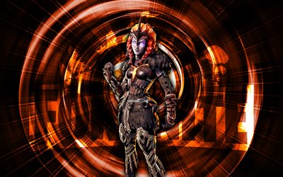 molten valkyrie, 4k, fond abstrait orange, fortnite, résumé des rayons, molten valkyrie skin, fortnite molten valkyrie skin, fortnite personnages, molten valkyrie fortnite