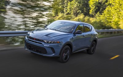 2023, Dodge Hornet, 4k, front view, exterior, crossover, gray Dodge Hornet, new Hornet 2023, american cars, Dodge
