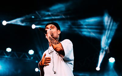 Filipe Ret, 4k, 2022, brazilian rapper, music stars, concert, Filipe Ret with microphone, brazilian celebrity, Filipe Ret photoshoot