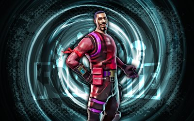 4k, مهاجم مشع, فورتنايت, الأزرق، grunge، دوامة، الخلفية, مظهر المهاجم المشع fortnite, شخصية مهاجم مشع fortnite, مهاجم مشع fortnite, شخصيات fortnite, فن الجرونج, جلد مهاجم مشع