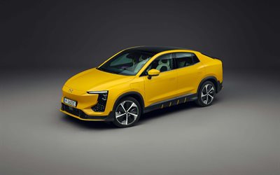 2022, Aiways U6, 4k, front view, exterior, electric crossover, yellow Aiways U6, electric cars, chinese cars, Aiways