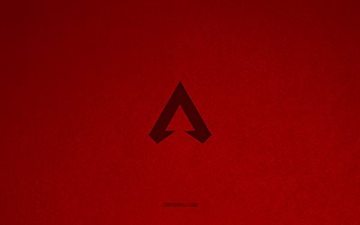 Apex Legends logo, 4k, games logos, Apex Legends emblem, red stone texture, Apex Legends, games brands, Apex Legends sign, red stone background