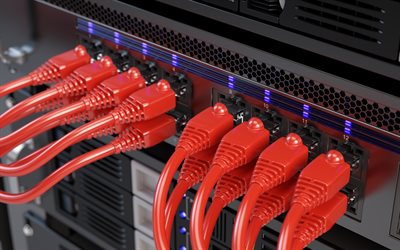 4k, cable de conexión, hardware de servidor, computadoras de servidor, alojamiento, almacenamiento de datos, alojamiento web, cable óptico, servidores