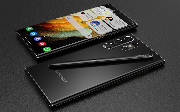 Samsung Galaxy S22 Ultra Black, 4k, smartphones, mobile phones, Samsung Galaxy S22 Ultra, Samsung smartphones, S22 Ultra, Samsung