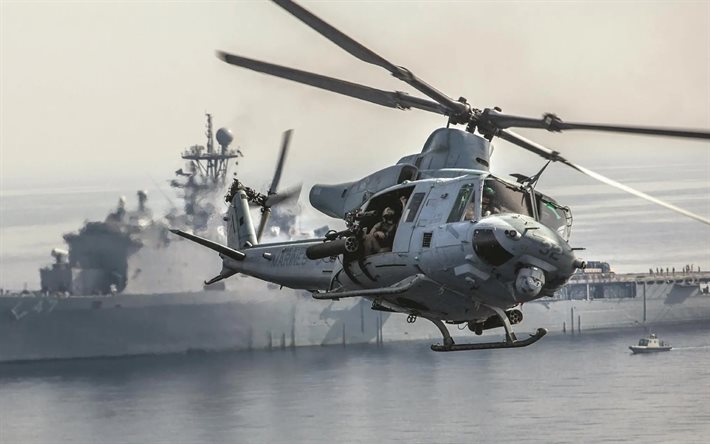 bell uh-1y venom, super huey, corpo de fuzileiros navais dos estados unidos, helicóptero militar americano, uh-1y, helicópteros de ataque, bell helicóptero