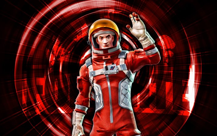 ミッションスペシャリスト, 4k, 赤の抽象的な背景, フォートナイト, 抽象的な光線, ミッションスペシャリストスキン, フォートナイト ミッション スペシャリスト スキン, フォートナイトのキャラクター, ミッションスペシャリストフォートナイト