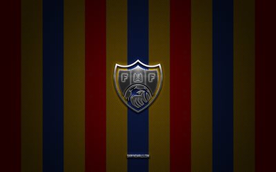 moldova milli futbol takımı logosu, uefa, avrupa, kırmızı, sarı, mavi karbon arka plan, moldova milli futbol takımı amblemi, futbol, moldova milli futbol takımı, moldova