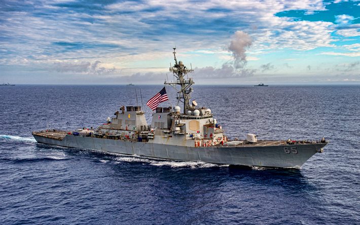 uss 벤폴드, ddg-65, 미국 구축함, 미 해군, 알레이 버크급, 바다에서 uss 벤폴드, 미국 전함, 미국