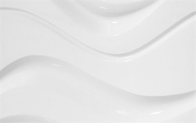 texture onda bianca lucida, 4k, sfondo onde bianche, texture piastrelle onde, texture onde pietra bianca, sfondo onde, texture piastrelle