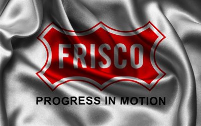 Frisco flag, 4K, US cities, satin flags, Day of Frisco, flag of Frisco, American cities, wavy satin flags, cities of Texas, Frisco Texas, USA, Frisco