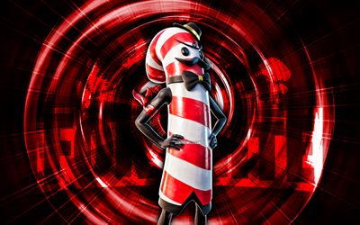 mr dappermint, 4k, sfondo astratto rosso, fortnite, raggi astratti, mr dappermint skin, fortnite mr dappermint skin, personaggi fortnite, mr dappermint fortnite