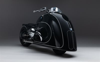 2022, bmw motorrad r18, kingston custom, vista de frente, exterior, motocicleta negra, negro bmw r18, custom r18, alemán de motocicletas, bmw motorrad