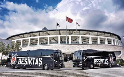 2022, TEMSA Maraton, passenger bus, Besiktas bus, Turkish football club, Vodafone Park, club bus, Besiktas, Turkish buses, TEMSA
