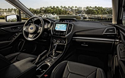 2023, Subaru Impreza, inside view, interior, front panel, Impreza 2023 interior, dashboard, japanese cars, Subaru