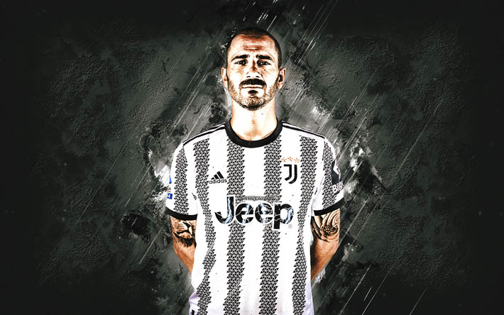 leonardo bonucci, juventus fc, calciatore italiano, sfondo bianco pietra, calcio, serie a italia, bonucci juve