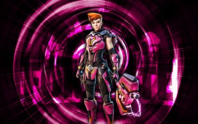 reese, 4k, roxo abstrato de fundo, fortnite, resumo raios, reese skin, fortnite reese skin, personagens de fortnite, reese fortnite